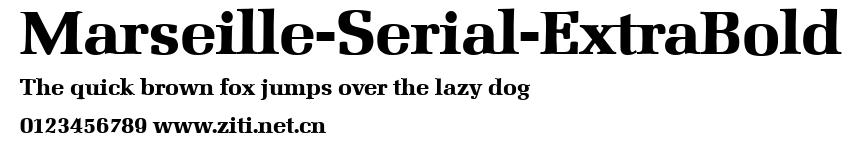 Marseille-Serial-ExtraBold.ttf字體轉換器圖片