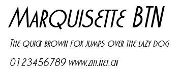 Marquisette BTN.ttf字體轉換器圖片