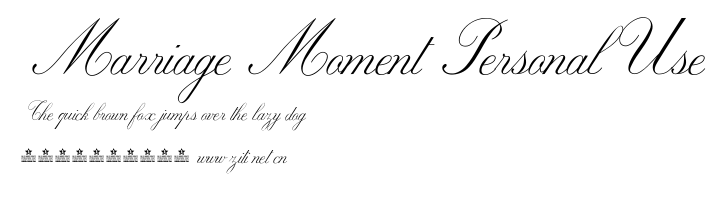 Marriage Moment Personal Use.ttf字體轉換器圖片