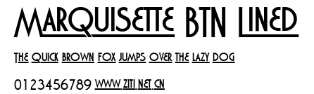 Marquisette BTN Lined.ttf字體轉換器圖片