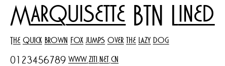 Marquisette BTN Lined.ttf字體轉換器圖片