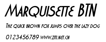 Marquisette BTN.ttf字體轉換器圖片