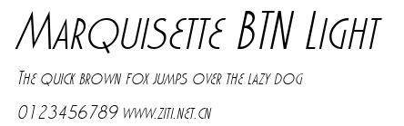 Marquisette BTN Light.ttf字體轉換器圖片