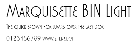 Marquisette BTN Light.ttf字體轉換器圖片
