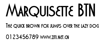 Marquisette BTN.ttf字體轉換器圖片