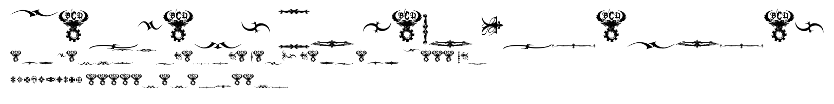 Marquis De Sade Ornaments.ttf字體轉換器圖片