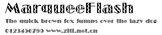 MarqueeFlash.ttf字體轉換器圖片