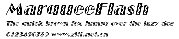 MarqueeFlash.ttf字體轉換器圖片