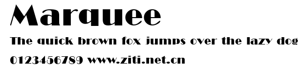 Marquee.ttf字體轉換器圖片