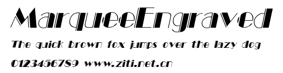 MarqueeEngraved.ttf字體轉換器圖片
