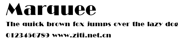 Marquee.ttf字體轉換器圖片
