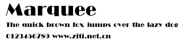 Marquee.ttf字體轉換器圖片