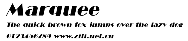 Marquee.ttf字體轉換器圖片