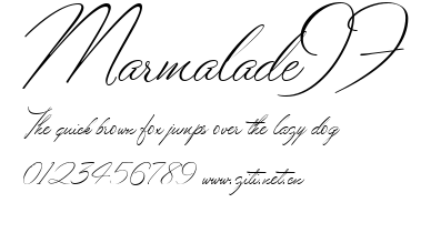 MarmaladeJF.ttf字體轉換器圖片