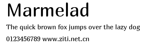 Marmelad.ttf字體轉換器圖片