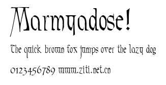 Marmyadose!.ttf字體轉換器圖片