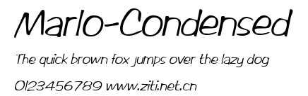 Marlo-Condensed.ttf字體轉換器圖片