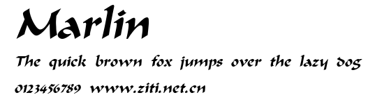 Marlin.ttf字體轉換器圖片