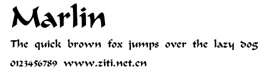 Marlin.ttf字體轉換器圖片
