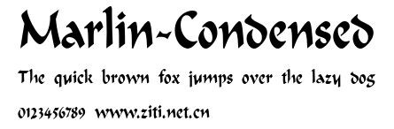 Marlin-Condensed.ttf字體轉換器圖片