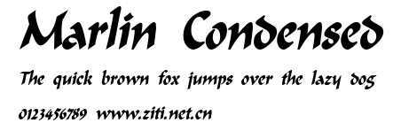 Marlin Condensed.ttf字體轉換器圖片