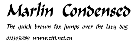 Marlin Condensed.ttf字體轉換器圖片