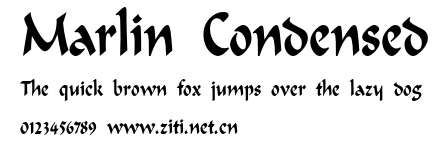 Marlin Condensed.ttf字體轉換器圖片