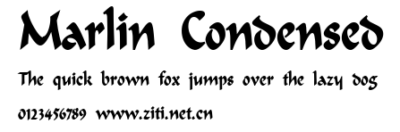 Marlin Condensed.ttf字體轉換器圖片