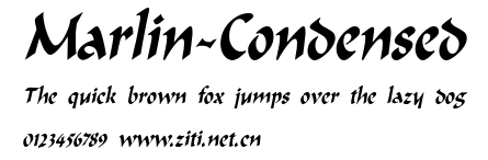 Marlin-Condensed.ttf字體轉換器圖片