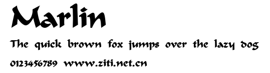 Marlin.ttf字體轉換器圖片