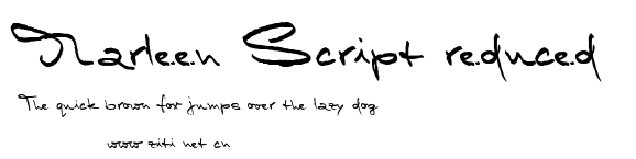 Marleen Script reduced.ttf字體轉換器圖片