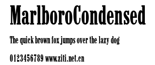 MarlboroCondensed.ttf字體轉換器圖片
