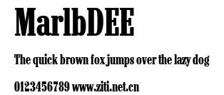 MarlbDEE.ttf字體轉換器圖片
