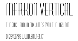 Markon Vertical.ttf字體轉換器圖片