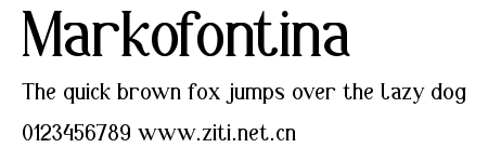 Markofontina.ttf字體轉換器圖片