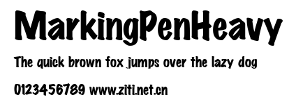 MarkingPenHeavy.ttf字體轉換器圖片