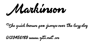 Markinson.otf字體轉換器圖片