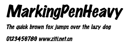 MarkingPenHeavy.ttf字體轉換器圖片