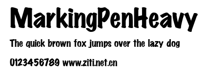 MarkingPenHeavy.ttf字體轉換器圖片