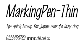 MarkingPen-Thin.ttf字體轉換器圖片