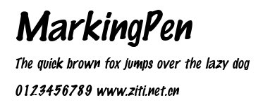 MarkingPen.ttf字體轉換器圖片