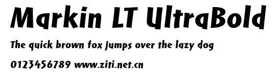 Markin LT UltraBold.ttf字體轉換器圖片