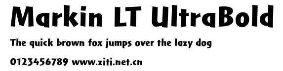 Markin LT UltraBold.ttf字體轉換器圖片