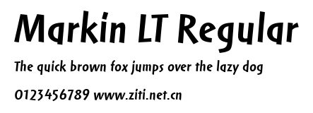 Markin LT Regular.ttf字體轉換器圖片