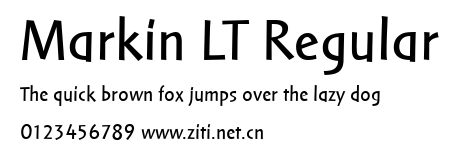 Markin LT Regular.ttf字體轉換器圖片