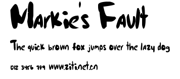 Markie's Fault.ttf字體轉換器圖片