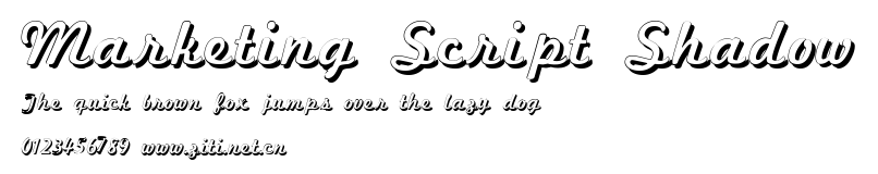 Marketing Script Shadow.ttf字體轉換器圖片