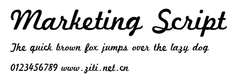 Marketing Script.ttf字體轉換器圖片