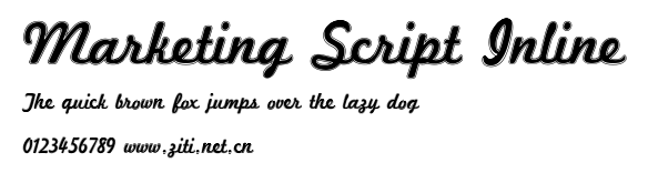 Marketing Script Inline.ttf字體轉換器圖片