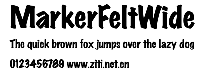 MarkerFeltWide.ttf字體轉換器圖片